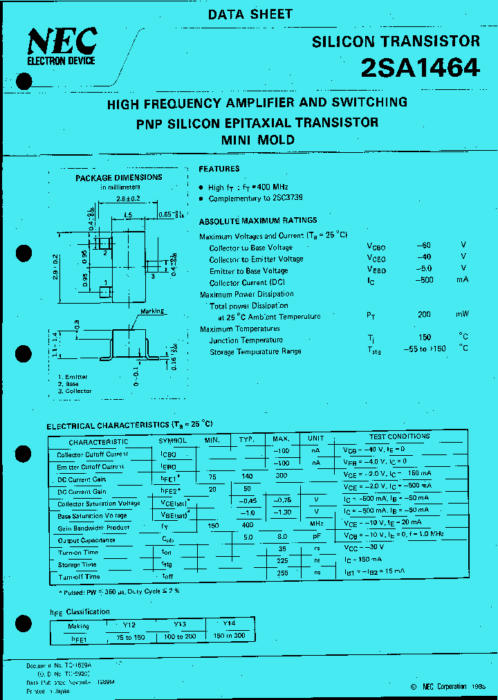 2SA1464_104390.PDF Datasheet