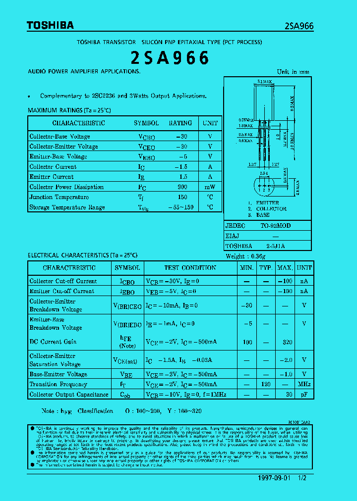 2SA966_6685.PDF Datasheet