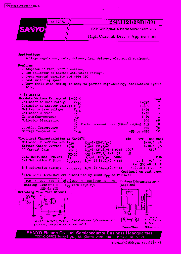 2SB1121_6738.PDF Datasheet