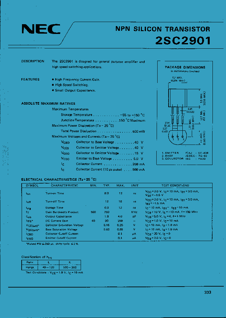 2SC2901_176087.PDF Datasheet