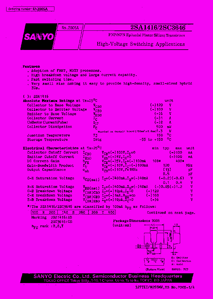 2SA1416_175973.PDF Datasheet