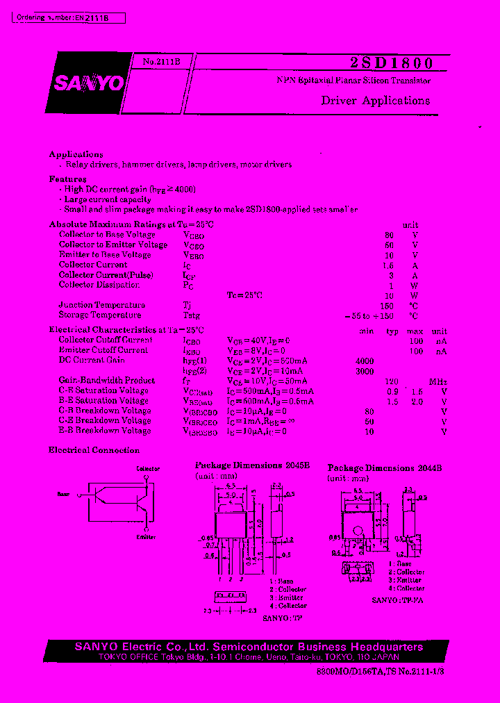 2SD1800_23490.PDF Datasheet