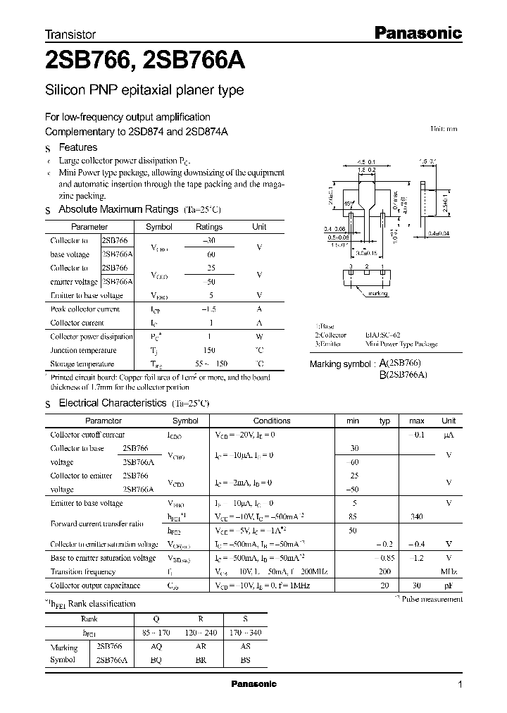 2SB766_6911.PDF Datasheet