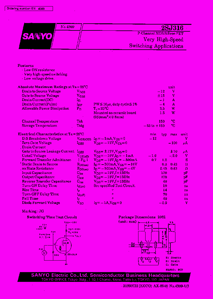 2SJ316_12785.PDF Datasheet