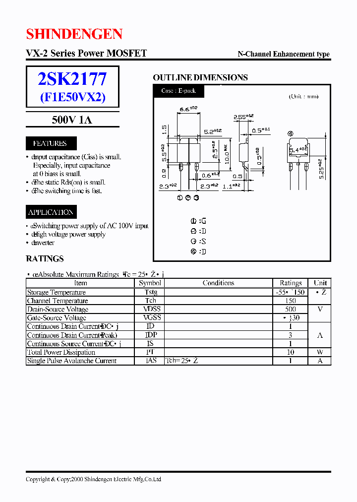 2SK2177_195690.PDF Datasheet