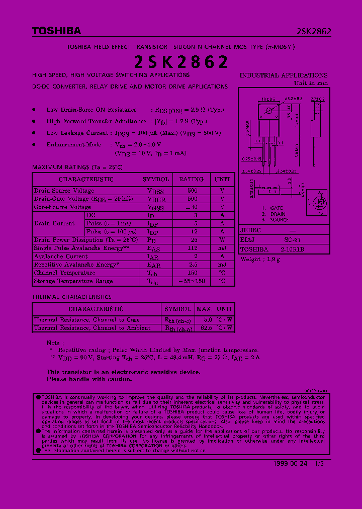 2SK2862_178267.PDF Datasheet