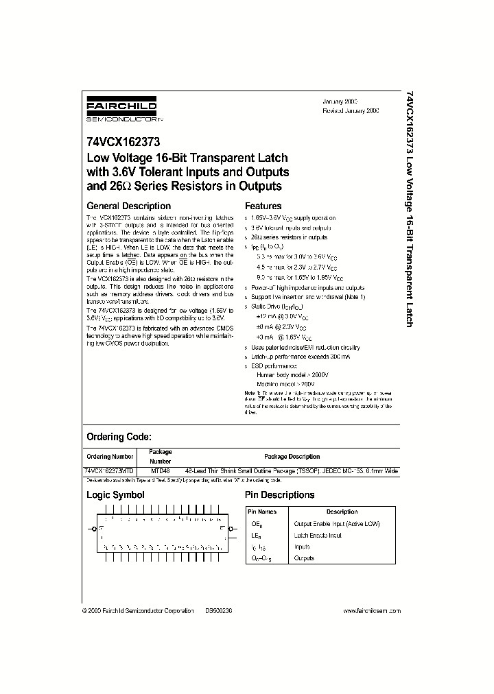 74VCX162373_169733.PDF Datasheet