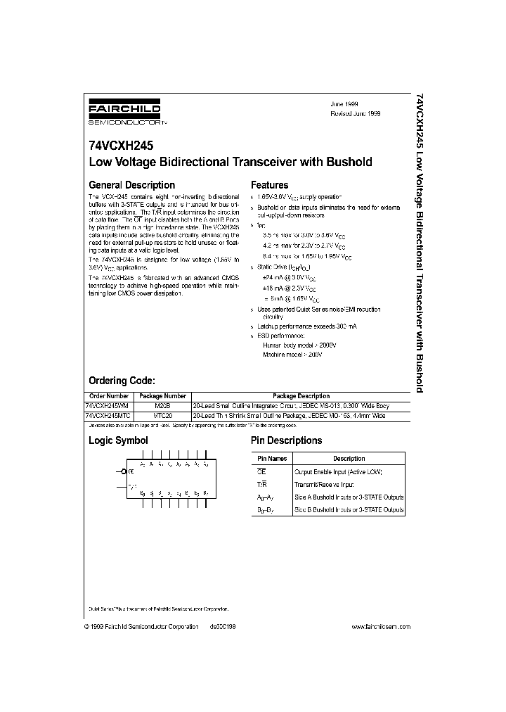 74VCXH245_56356.PDF Datasheet