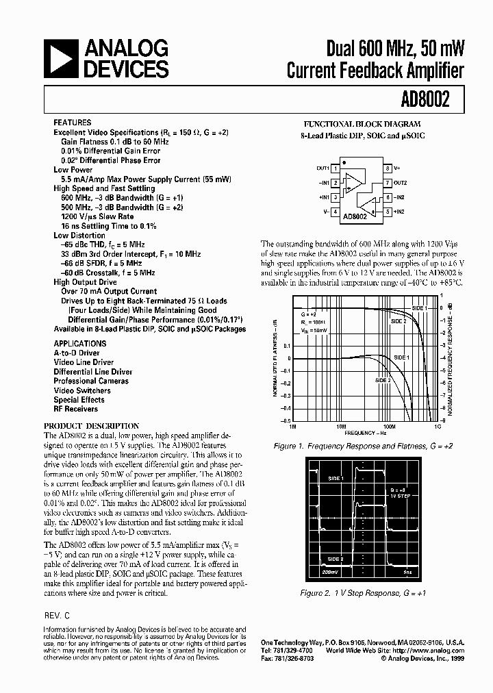 AD8002_150339.PDF Datasheet