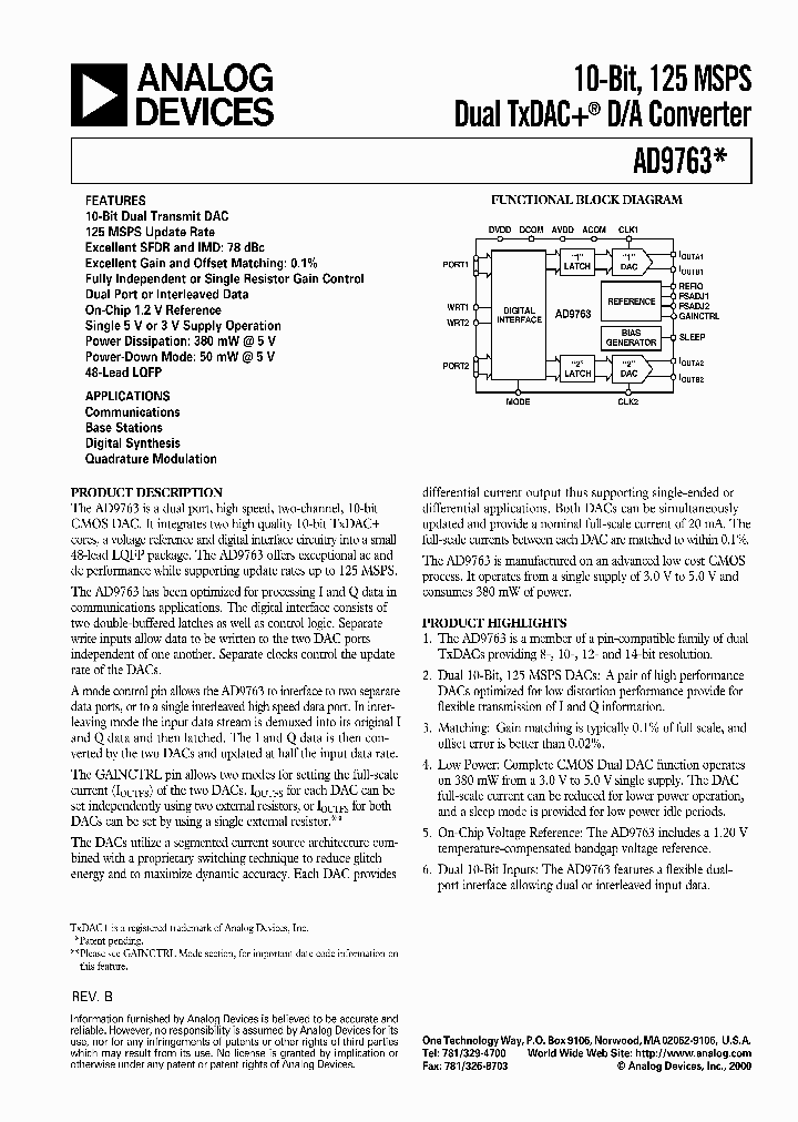 AD9763_172424.PDF Datasheet