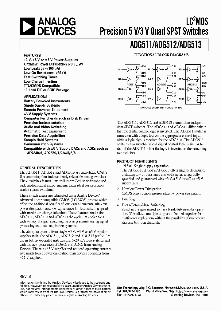 ADG511_139707.PDF Datasheet