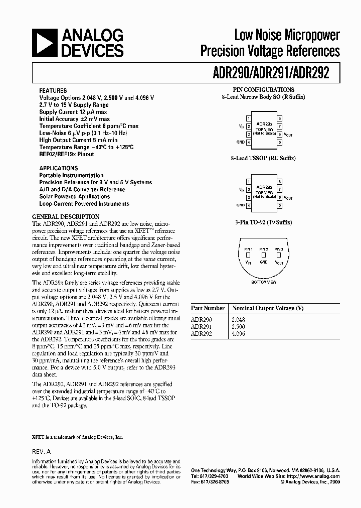 ADR292_137701.PDF Datasheet