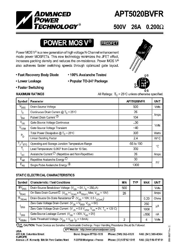 APT5020BVFR_42270.PDF Datasheet