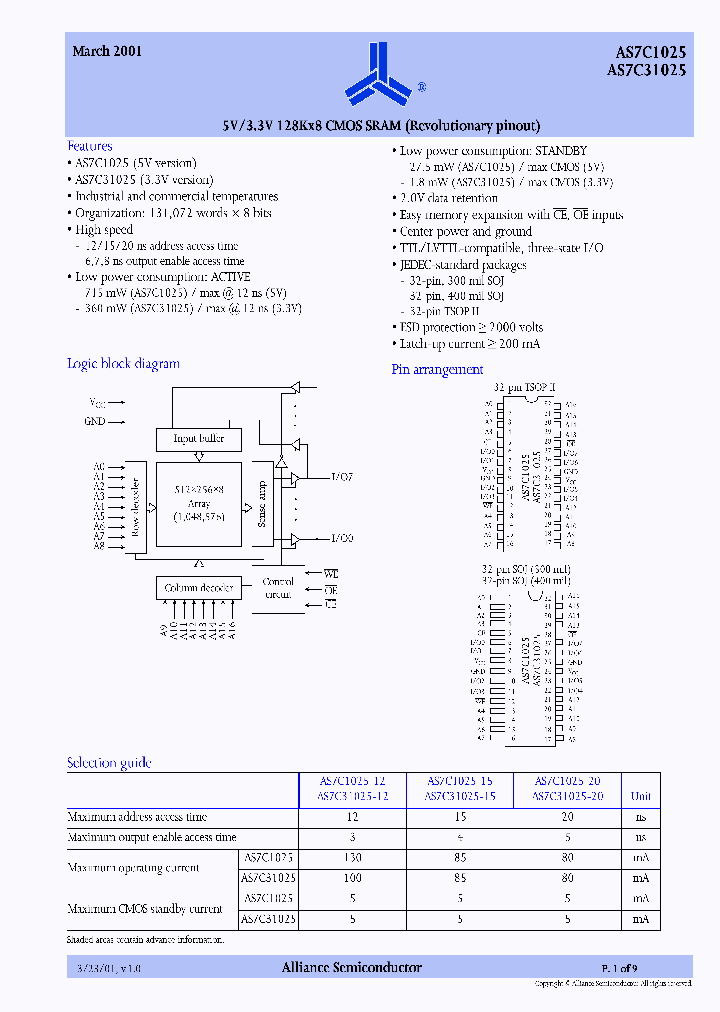 AS7C31025_93332.PDF Datasheet