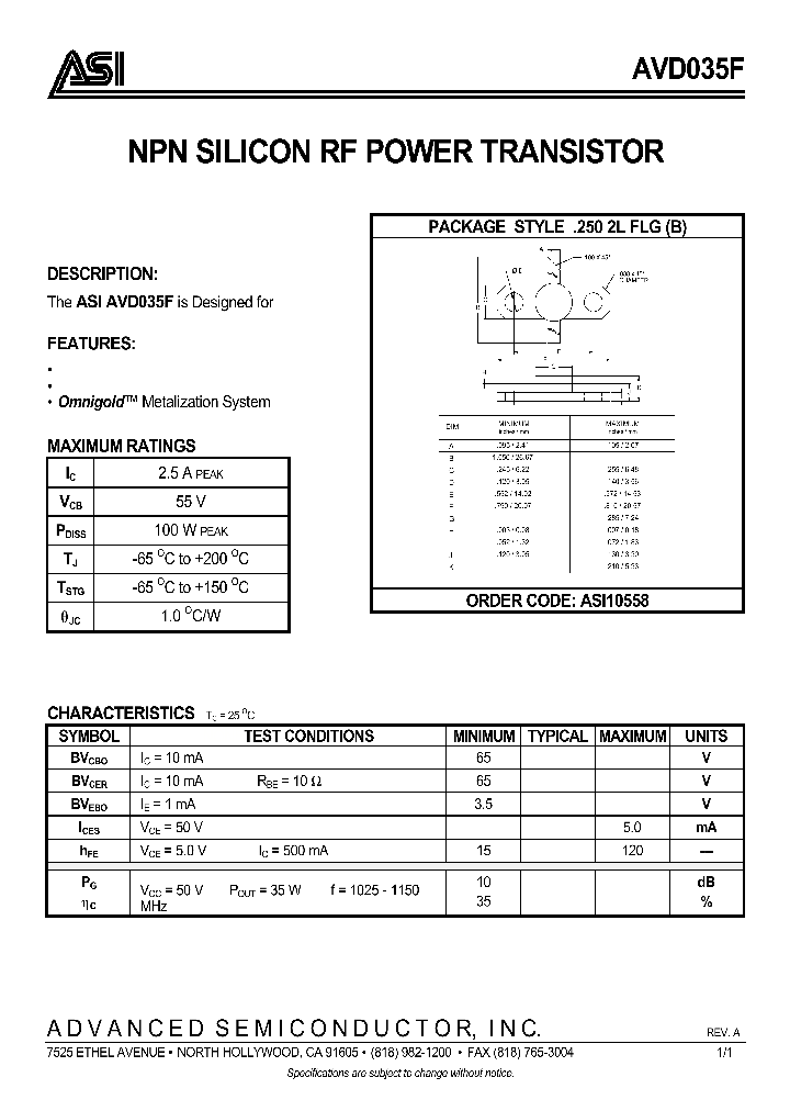 ASI10558_132265.PDF Datasheet