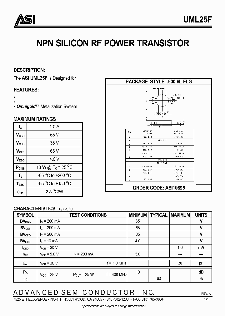 UML25F_59377.PDF Datasheet