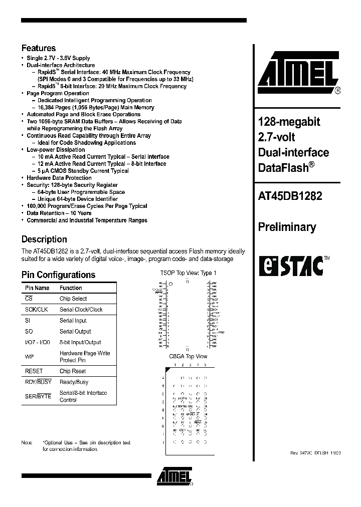 AT45DB1282_22168.PDF Datasheet