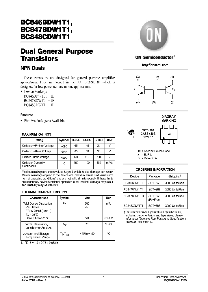 BC847BDW1T1_40121.PDF Datasheet