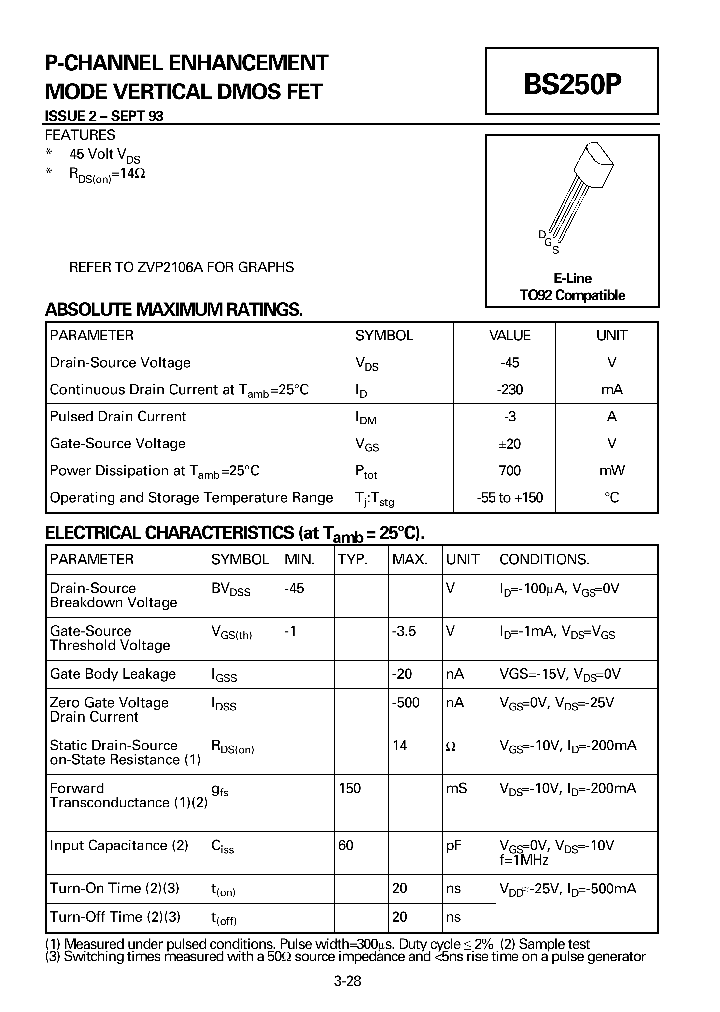 BS250P_155940.PDF Datasheet