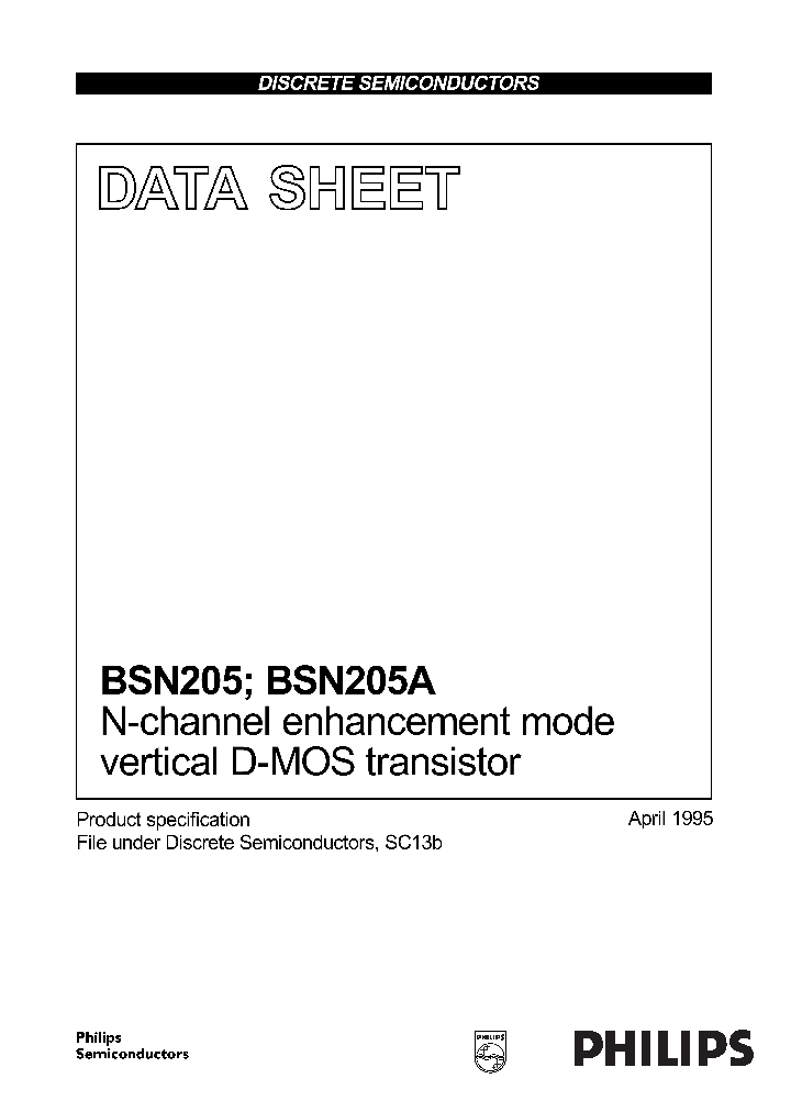 BSN205_159734.PDF Datasheet