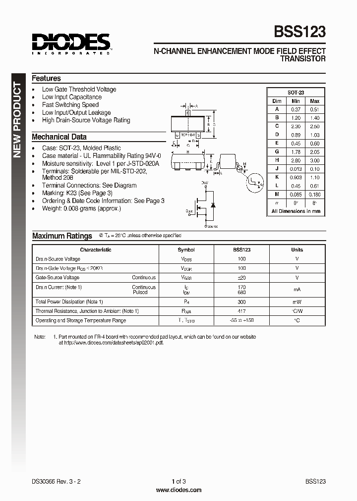 BSS123-7_94123.PDF Datasheet