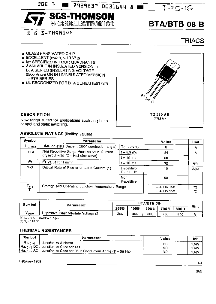 BTB08-200B_43714.PDF Datasheet