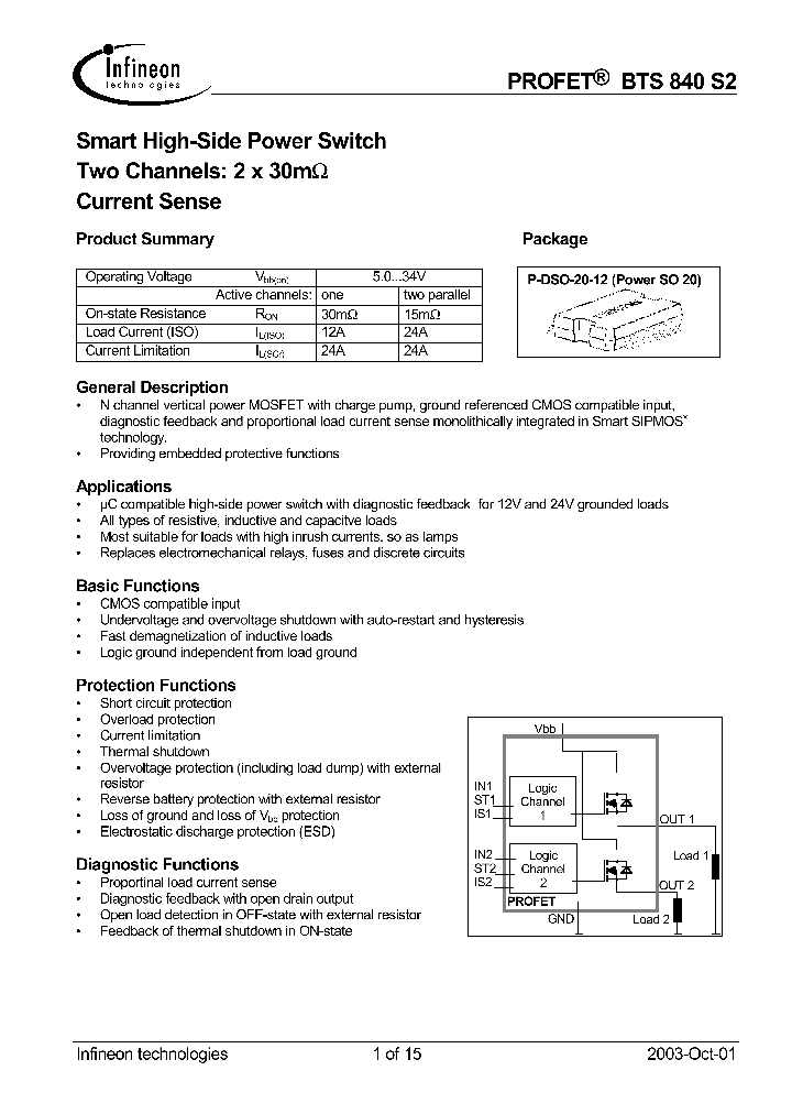 BTS840S2_63203.PDF Datasheet