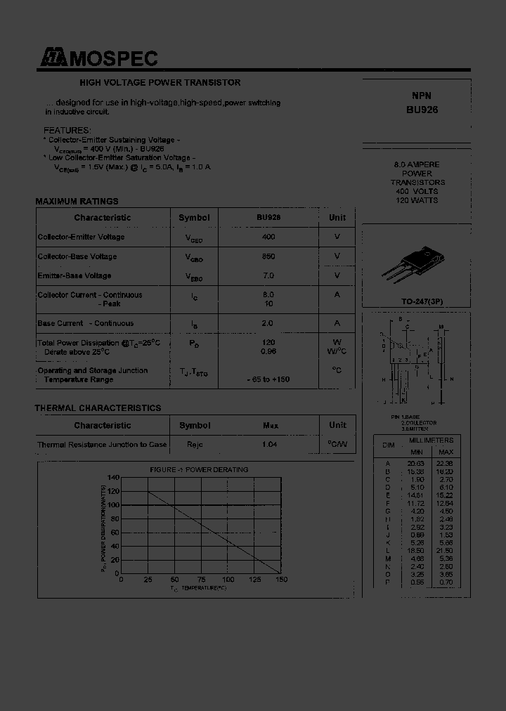 BU926_40082.PDF Datasheet