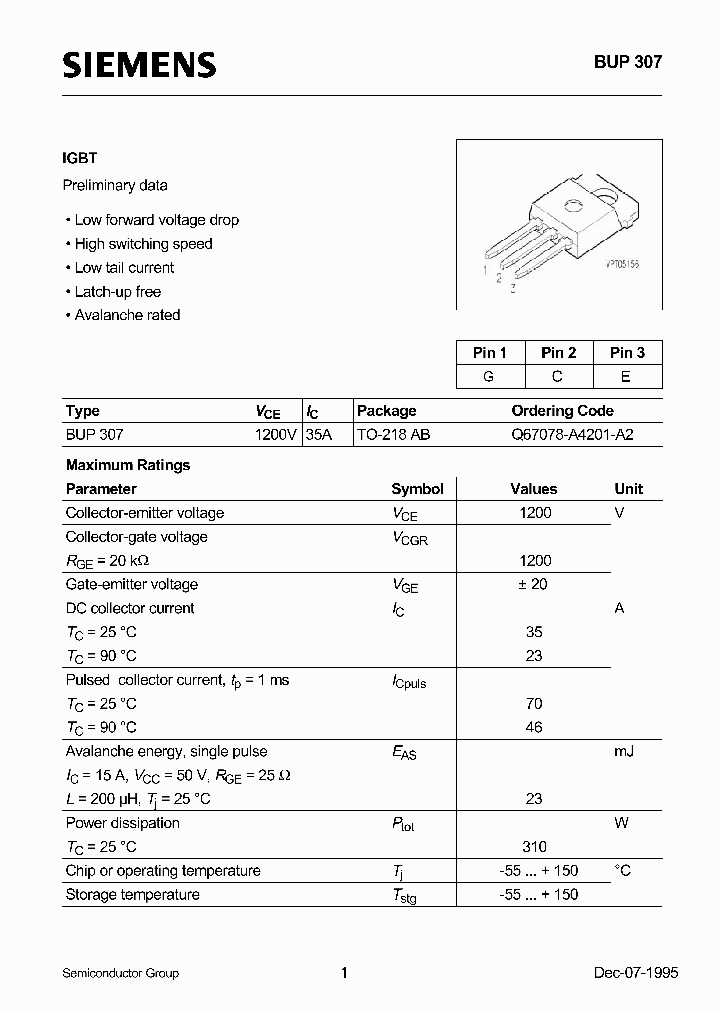 BUP307_59217.PDF Datasheet