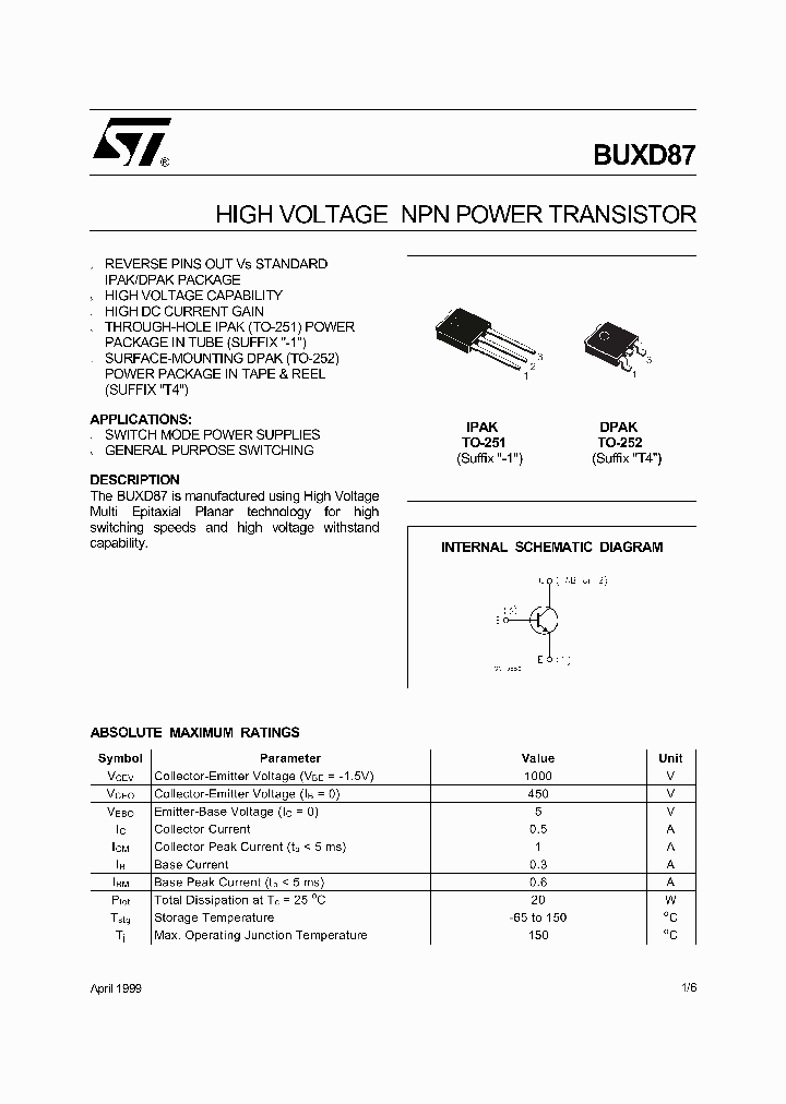 BUXD87_150630.PDF Datasheet