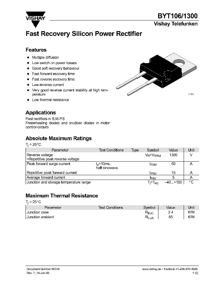 BYT106_75058.PDF Datasheet