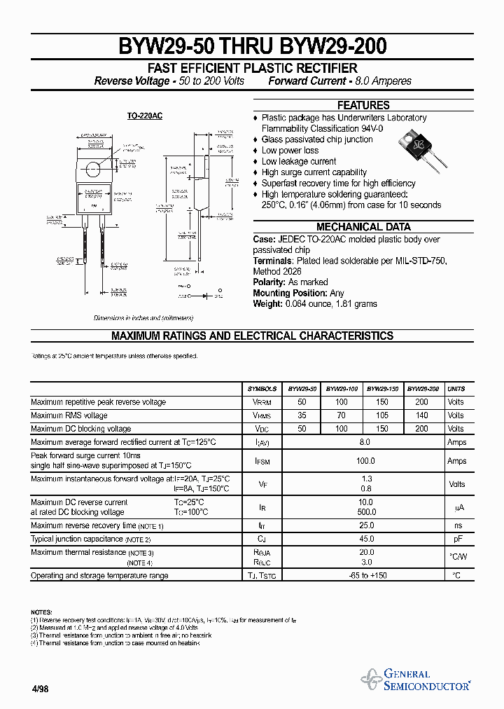 BYW29-50_114290.PDF Datasheet