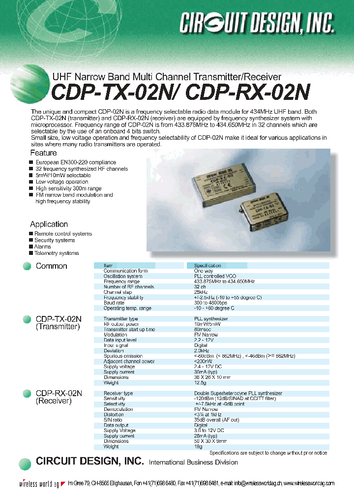 CDP-TX02_63008.PDF Datasheet