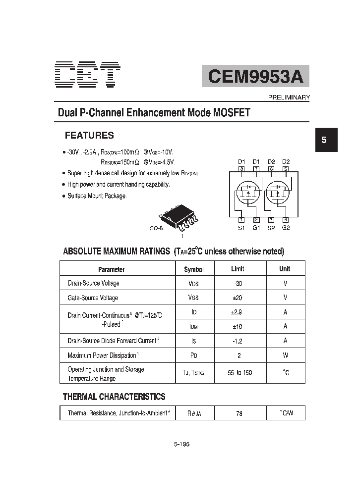CEM9953A_171771.PDF Datasheet