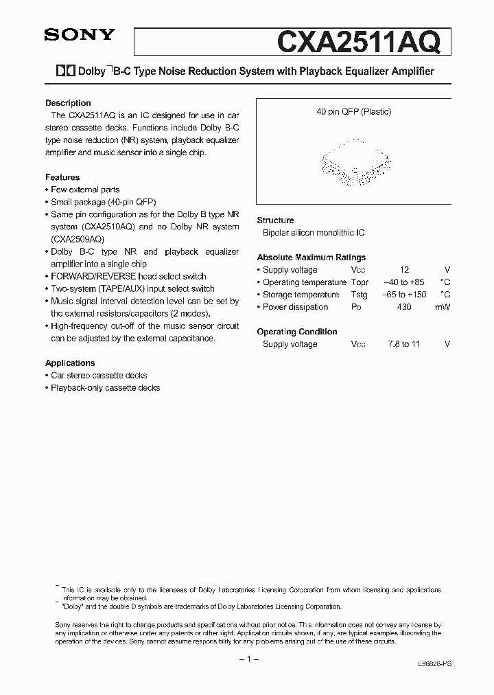 CXA2511AQ_23919.PDF Datasheet