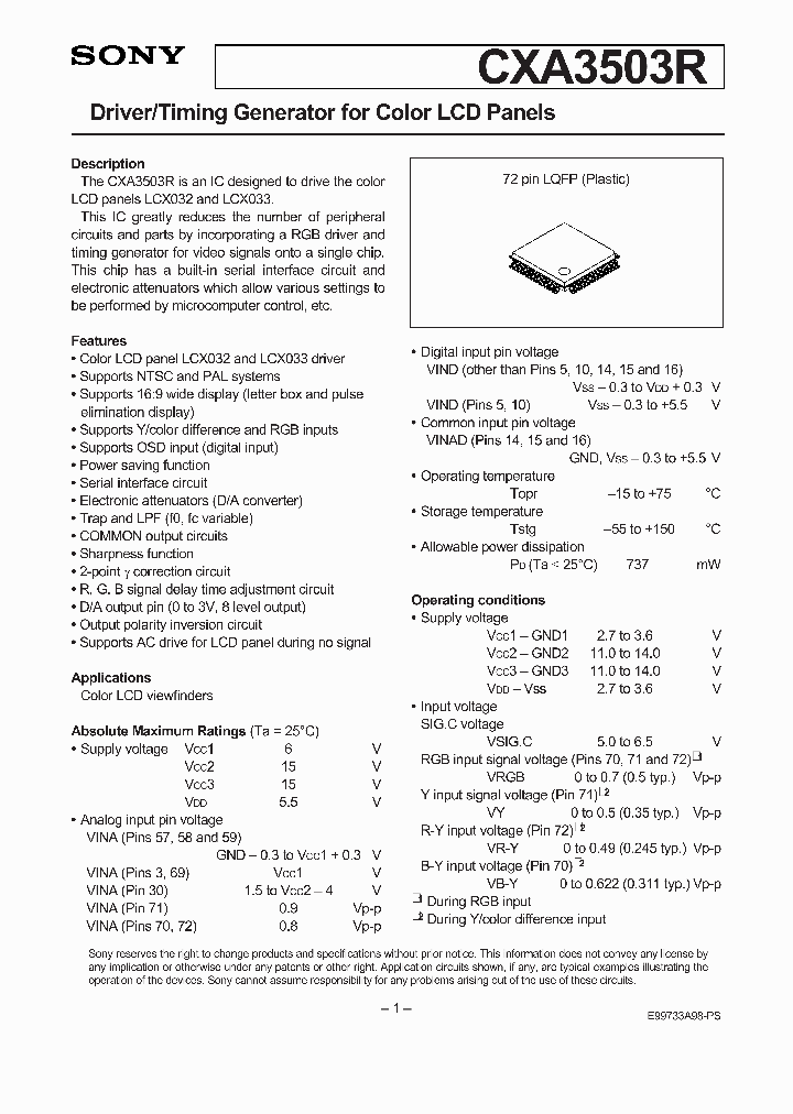 CXA3503_141786.PDF Datasheet