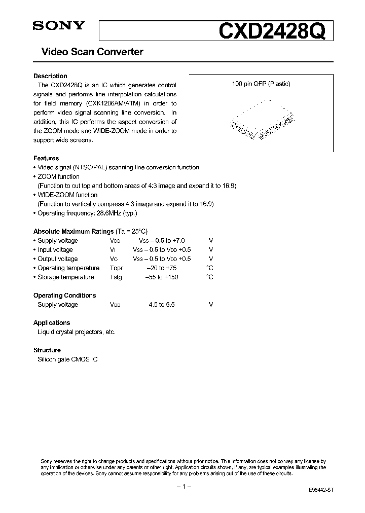 CXD2428Q_164167.PDF Datasheet