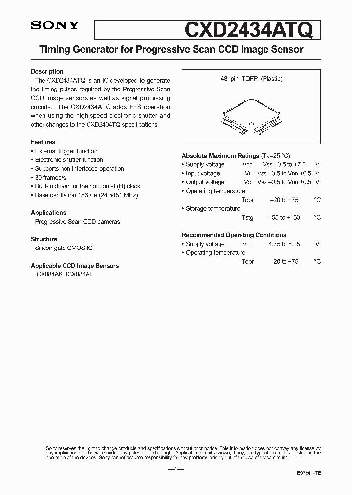 CXD2434ATQ_131388.PDF Datasheet