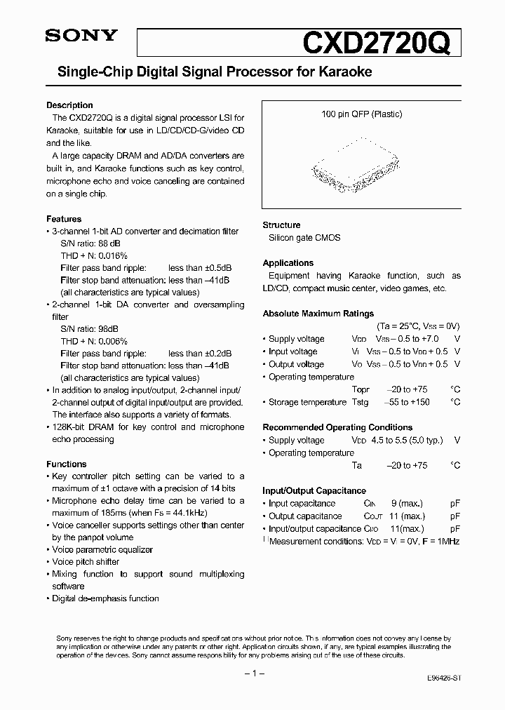 CXD2720Q_170362.PDF Datasheet