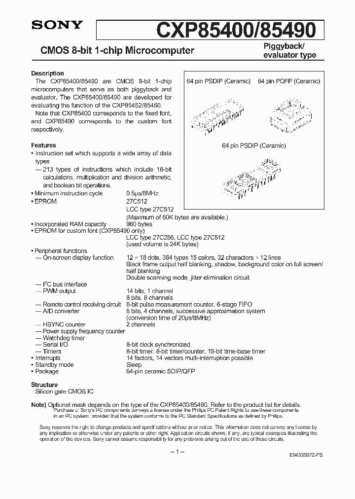 CXP85400_24257.PDF Datasheet