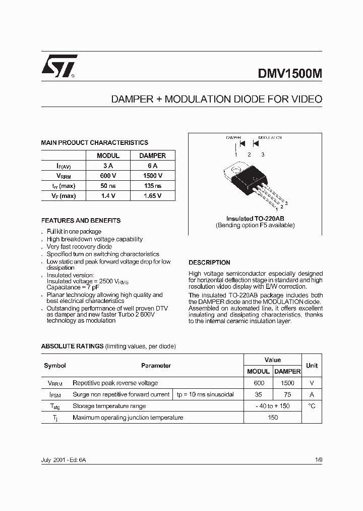 DMV1500_105263.PDF Datasheet