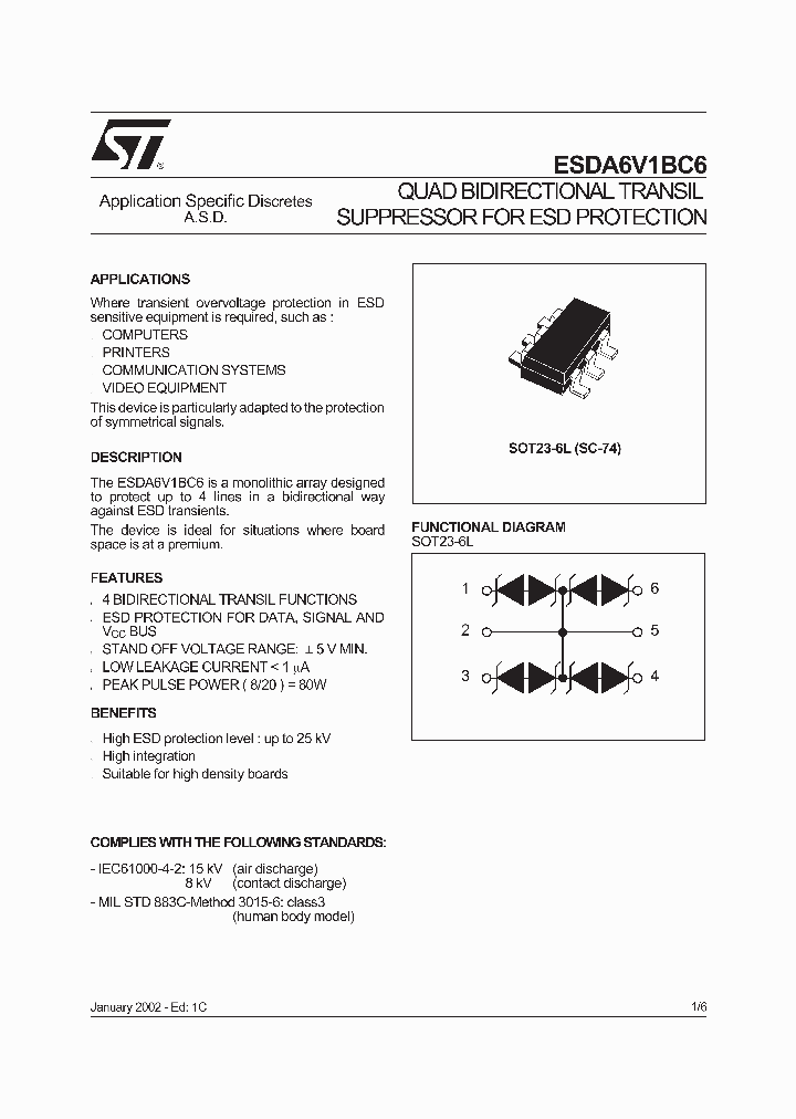 ESDA6V1BC6_24175.PDF Datasheet