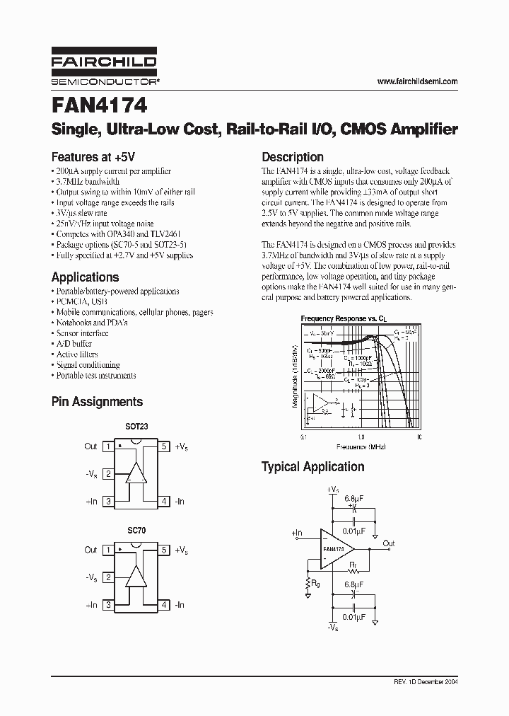 FAN4174_39340.PDF Datasheet