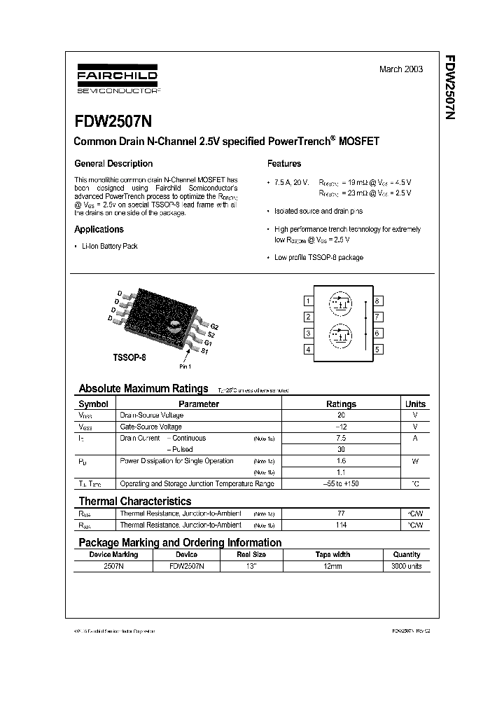 FDW2507N_53265.PDF Datasheet