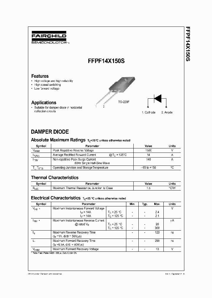 FFPF14X150S_50412.PDF Datasheet