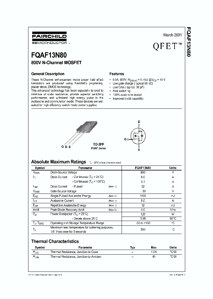 FQAF13N80_37417.PDF Datasheet
