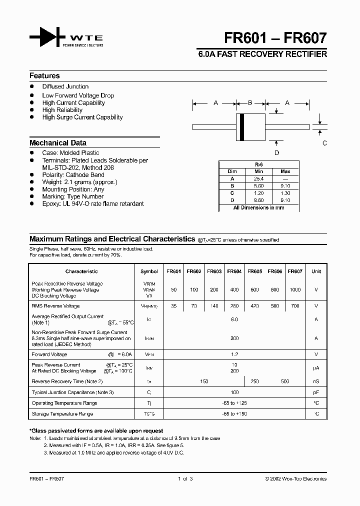 FR607-T3_187355.PDF Datasheet