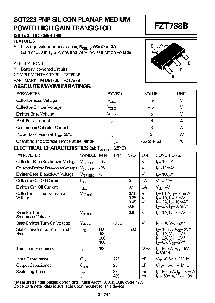 FZT788_25527.PDF Datasheet