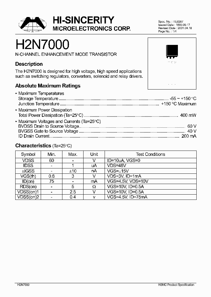 H2N7000_154170.PDF Datasheet