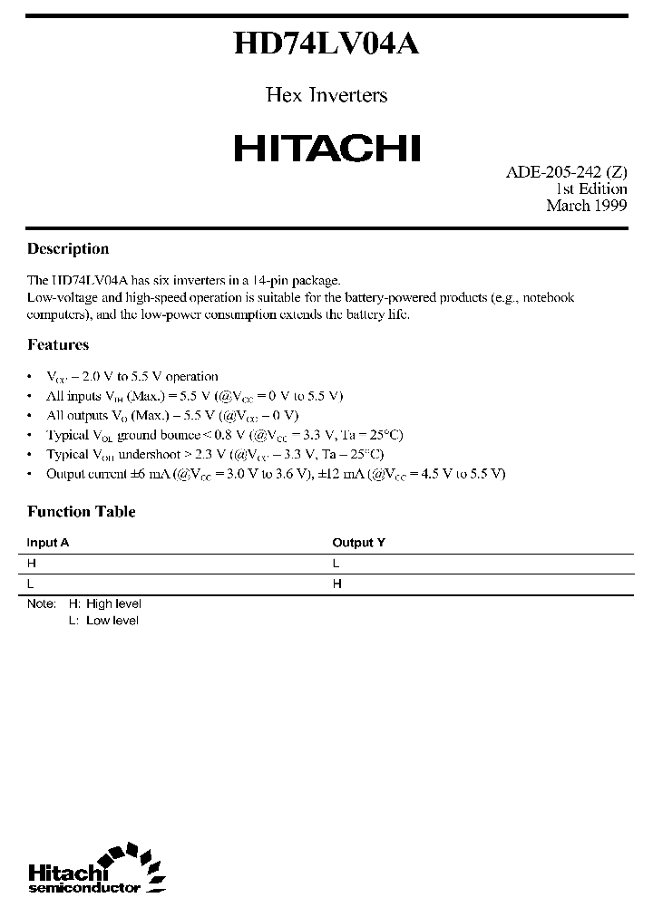 HD74LV04A_95228.PDF Datasheet